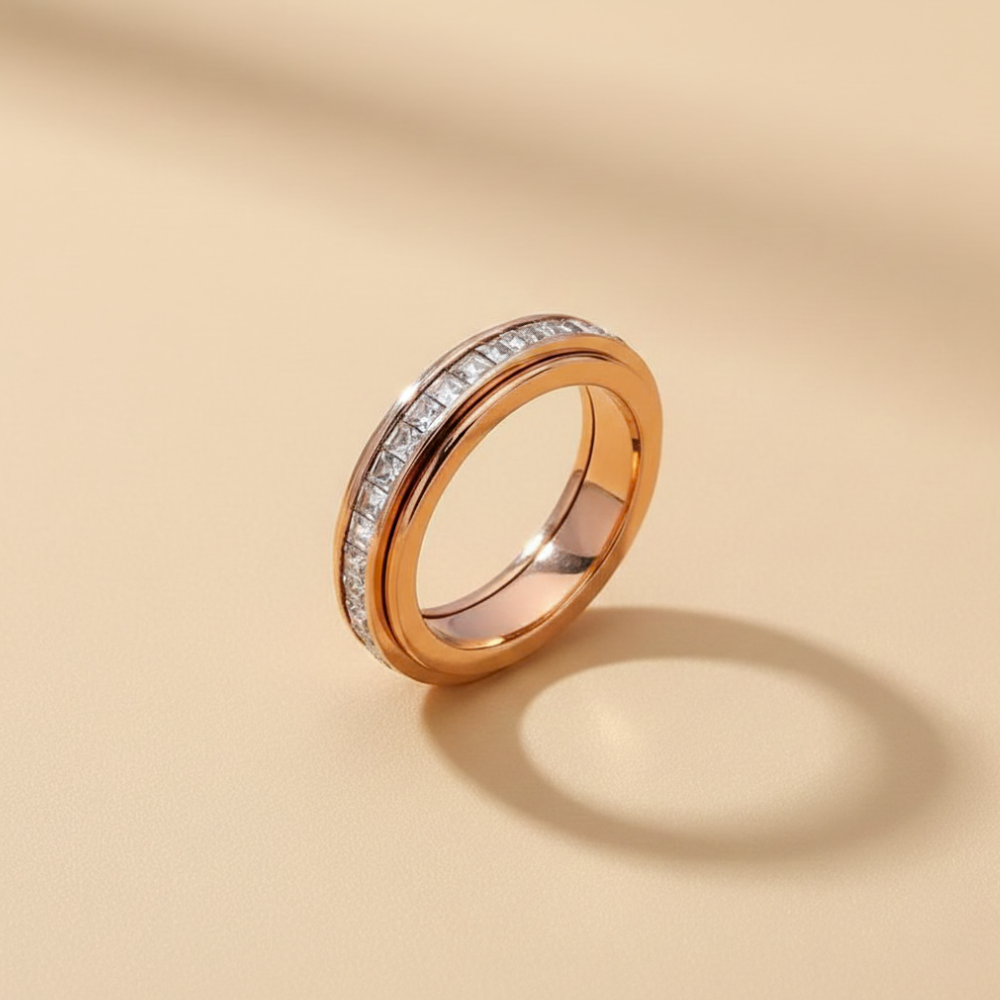 Titanium Steel Anxiety Fidget Ring