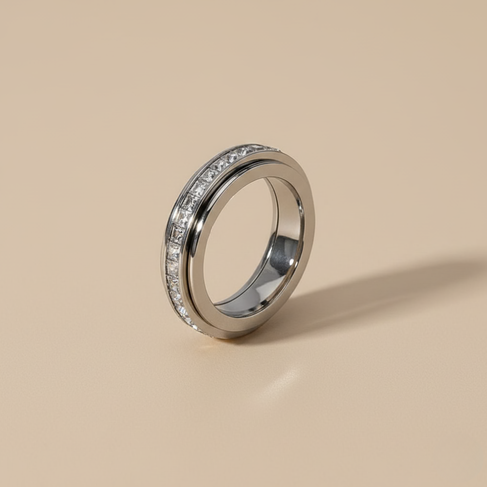 Titanium Steel Anxiety Fidget Ring