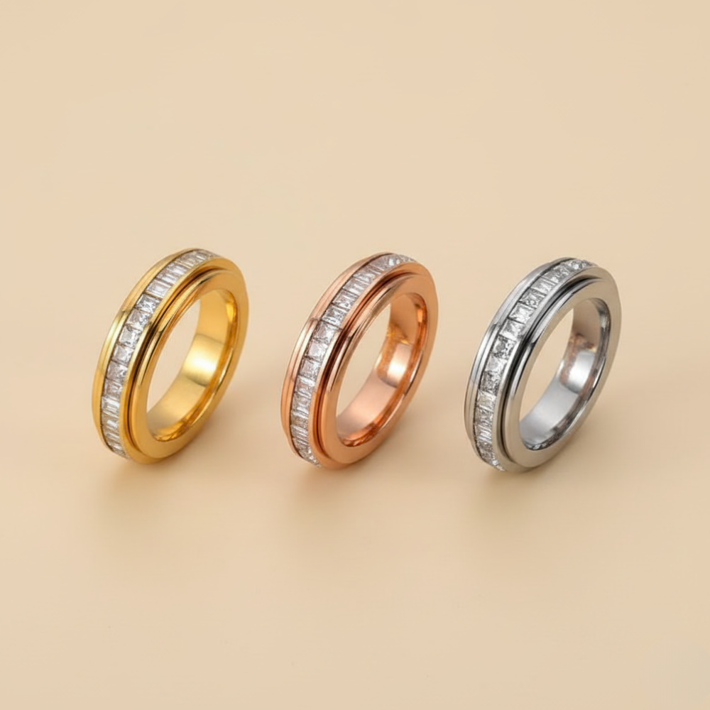 Titanium Steel Anxiety Fidget Ring