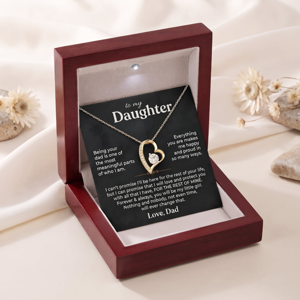 To My Daughter — Always My Little Girl Necklace