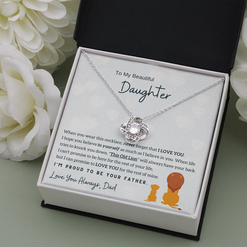 To My Daughter – I'll Always Have Your Back Necklace