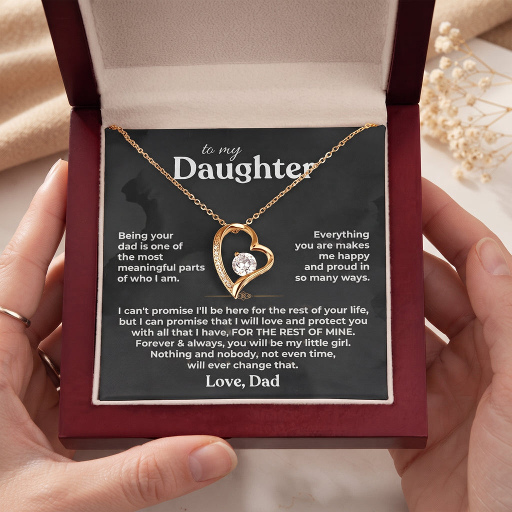 To My Daughter — Always My Little Girl Necklace